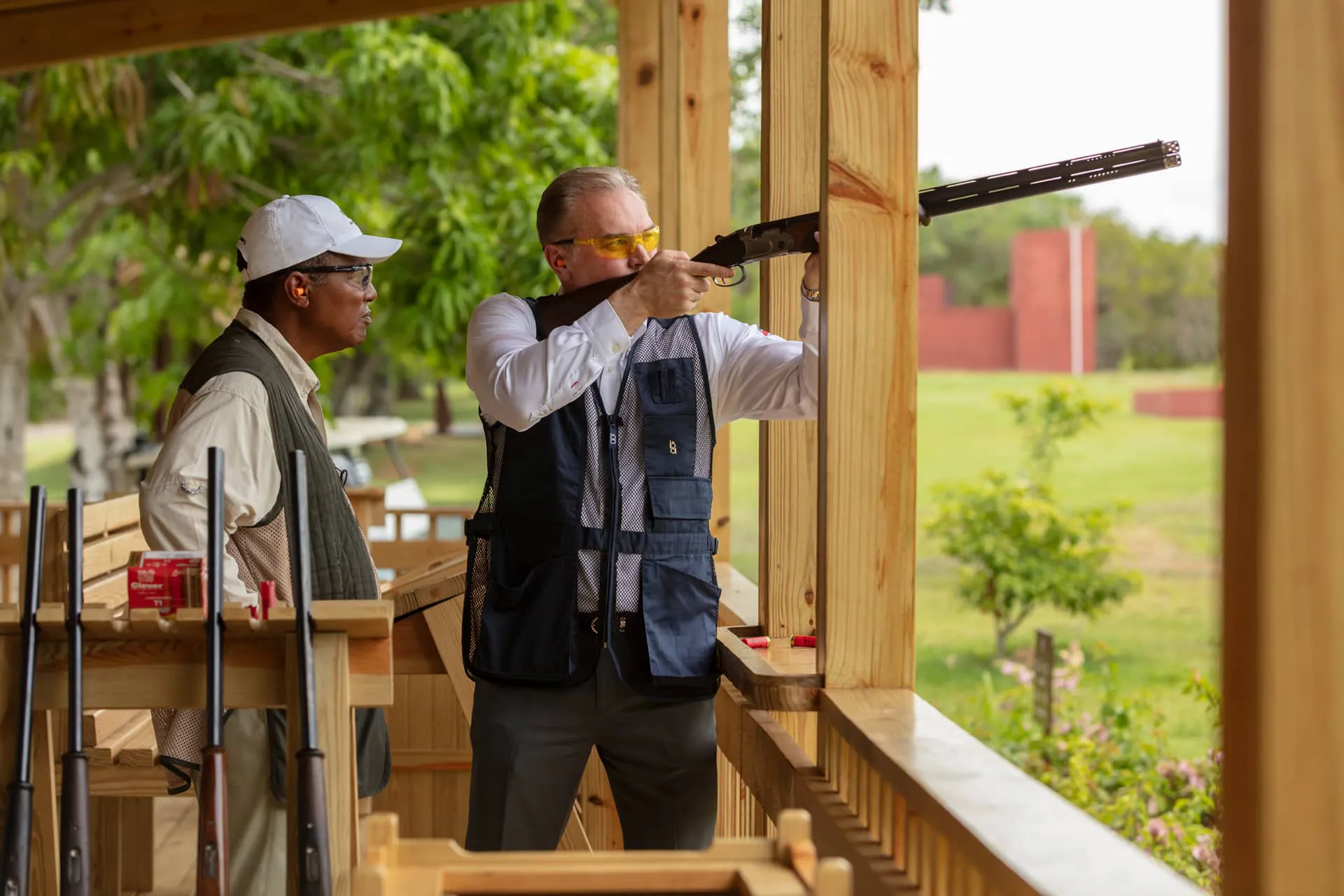 Shooting center course – luxury Caribbean resort activity in the Dominican Republic