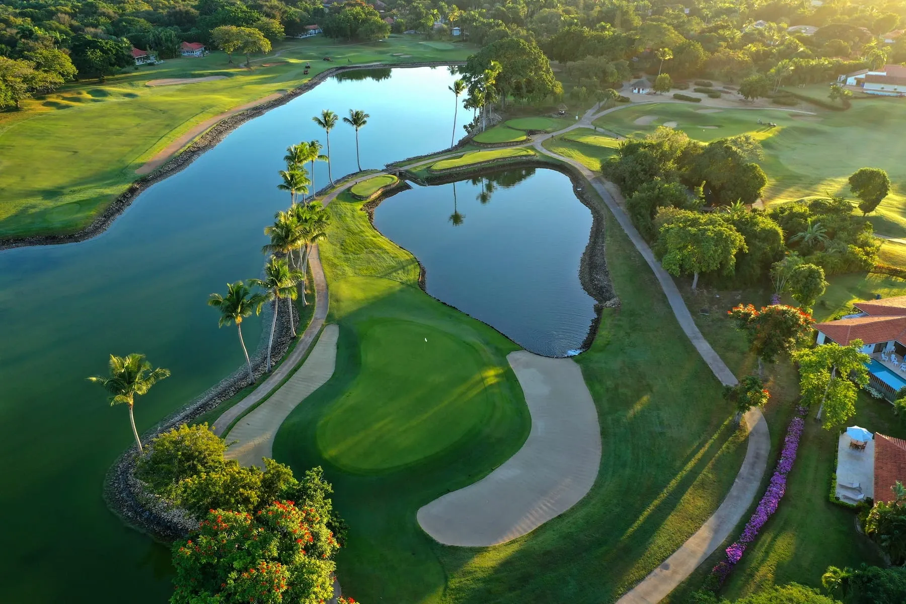 Scenic Caribbean coastline view at Casa de Campo resort La Romana