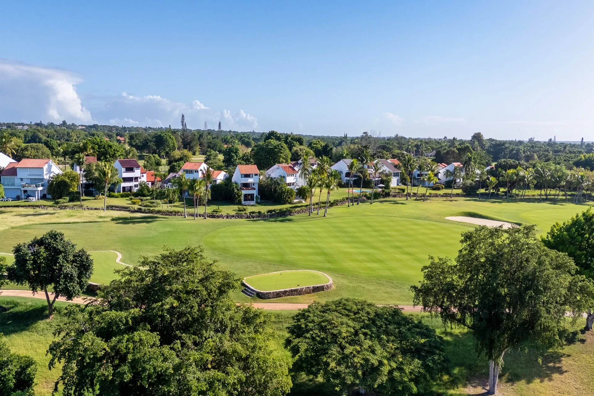 Teeth of the Dog hole 16 with Caribbean Sea views at Casa de Campo