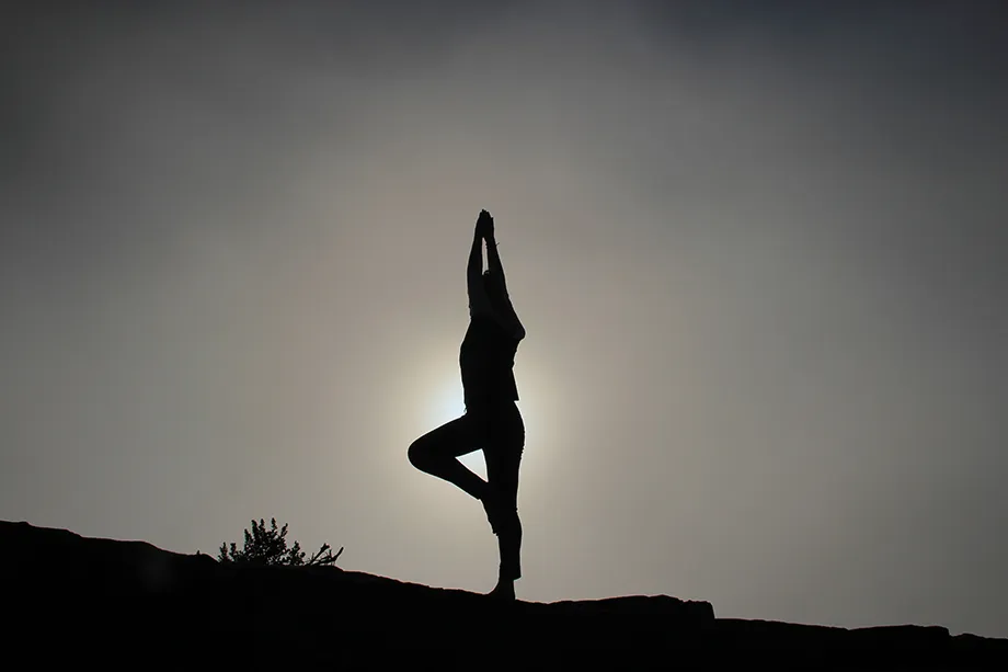 Private yoga at a Casa de Campo villa