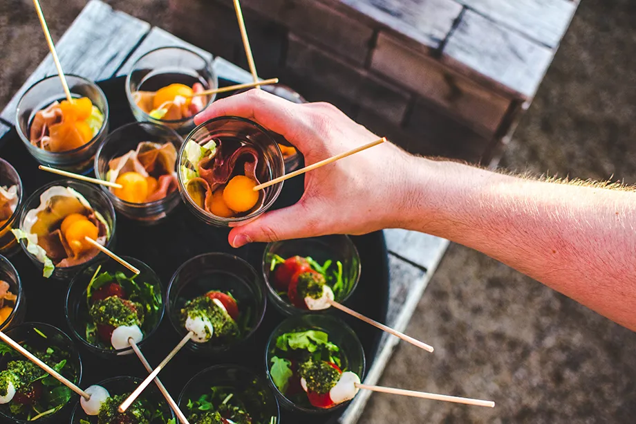 Catering service for villa events