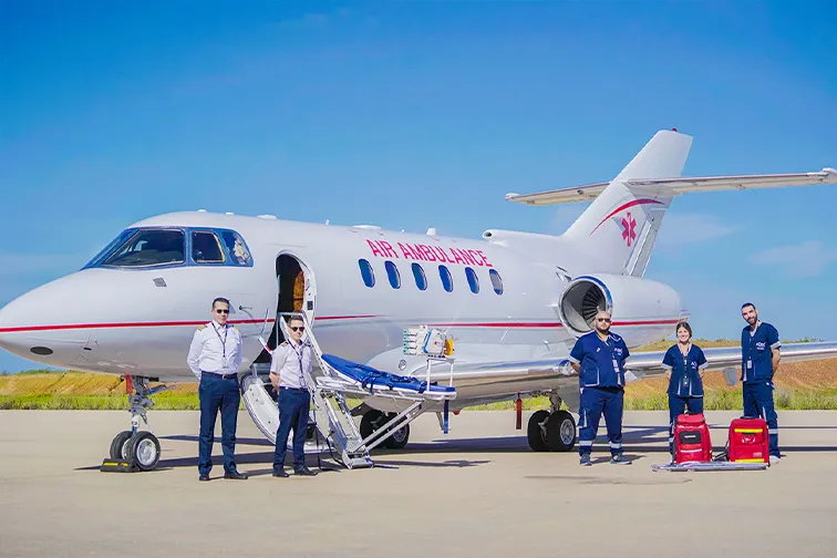 Air ambulance medical evacuation service to and from Casa de Campo
