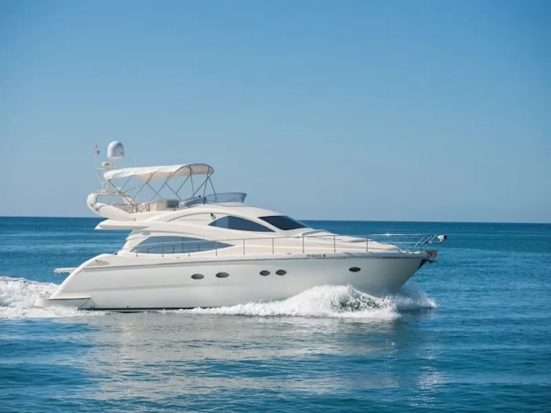 Yacht Libra catering setup at Casa de Campo Marina