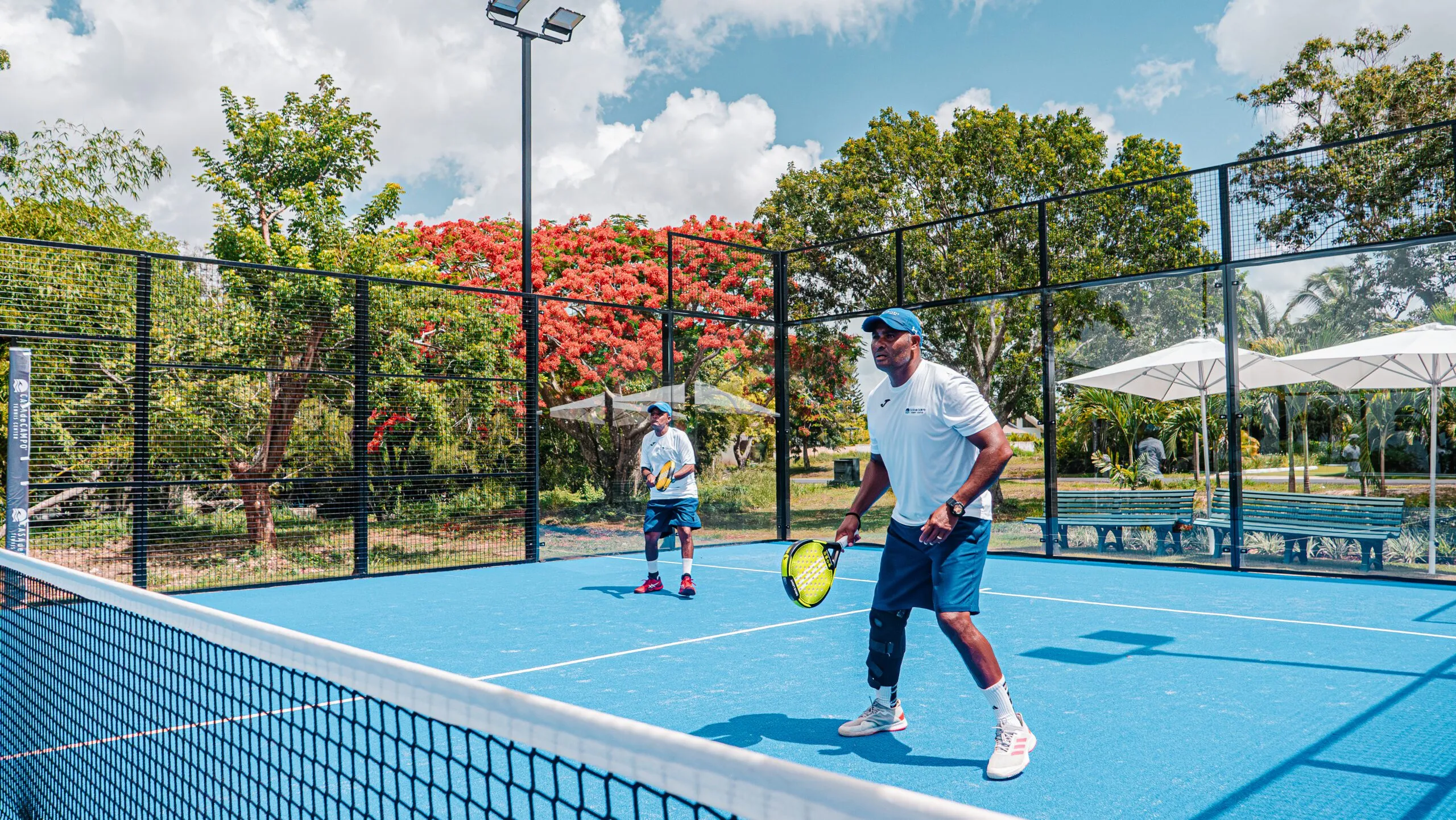 Padel courts at the Racquet Center at the Caribbean's top resort activities