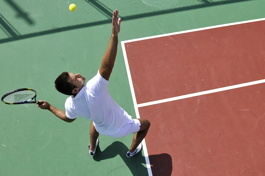 Tennis match at the Racquet Center in La Romana, Dominican Republic