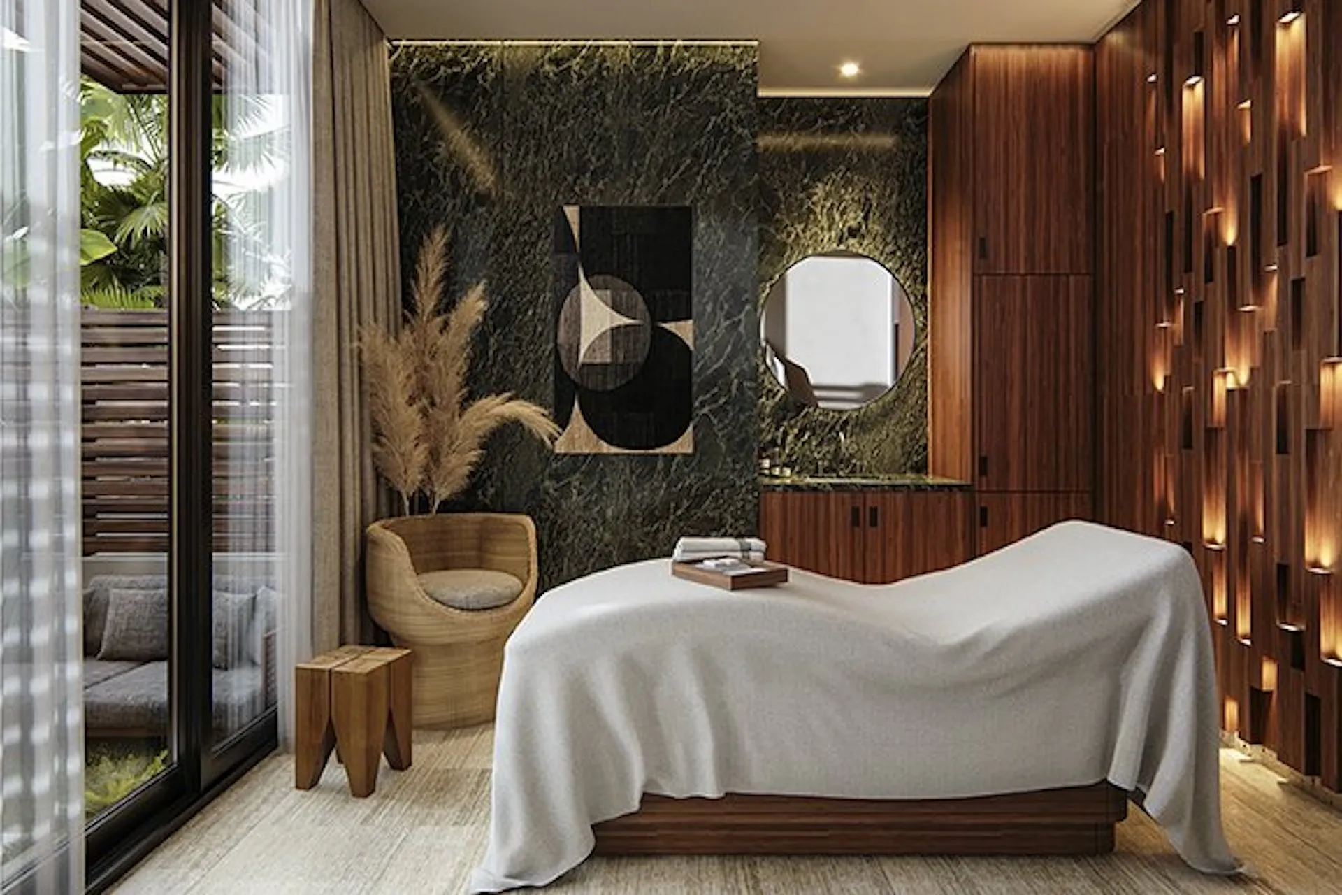 Treatment room – Caribbean massage and wellness services