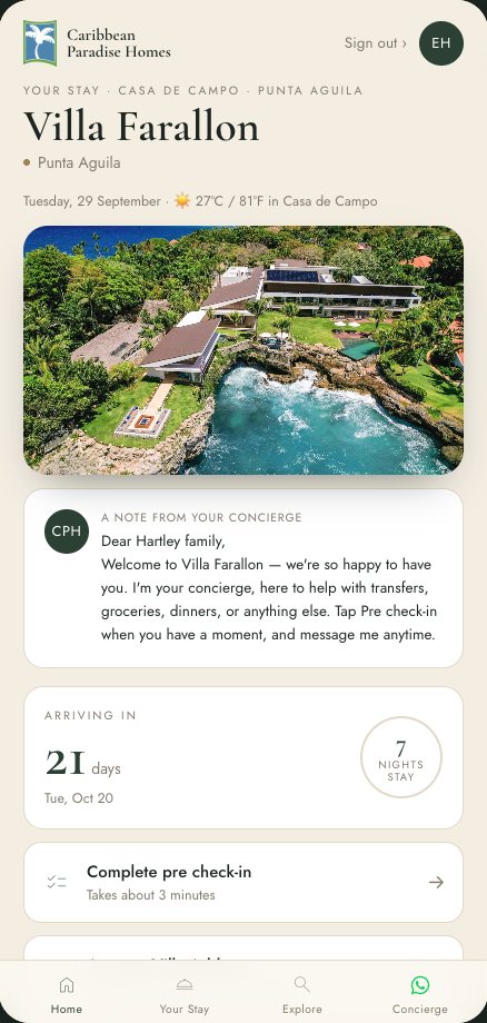 My Stay guest app by Caribbean Paradise Homes